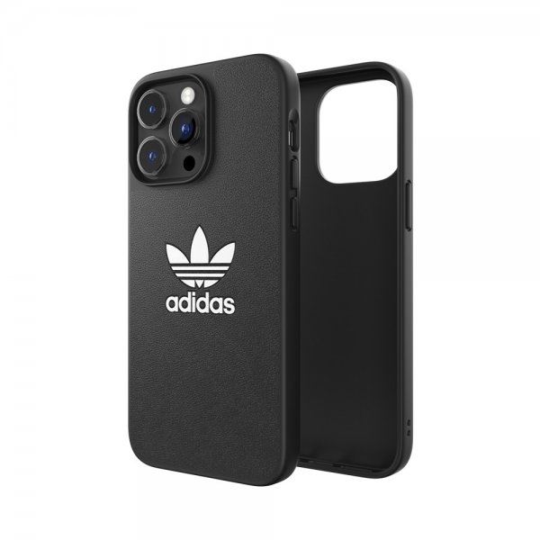 Adidas iPhone 14 Pro Max Kuori Trefoil Snap Case Musta
