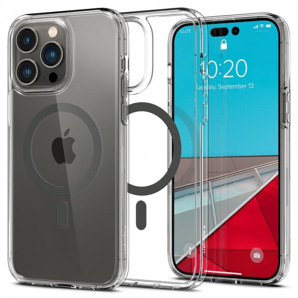 Spigen iPhone 14 Pro Max Ultra Hybrid MagFit Graphite -suojakuori