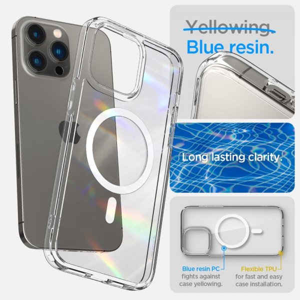 Spigen iPhone 14 Pro Max Ultra Hybrid MagFit -suojakuori, valkoinen