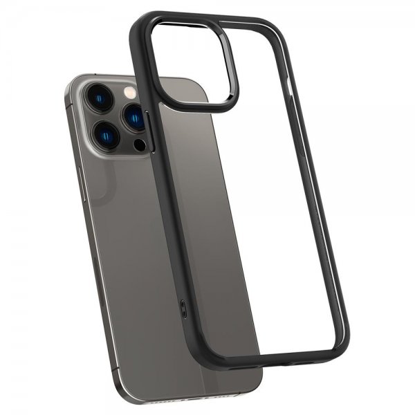 Spigen iPhone 14 Pro Max -suojakuori Ultra Hybrid Matte Black