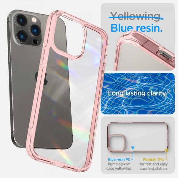 Spigen iPhone 14 Pro Max Suojakuori Ultra Hybrid Rose Crystal