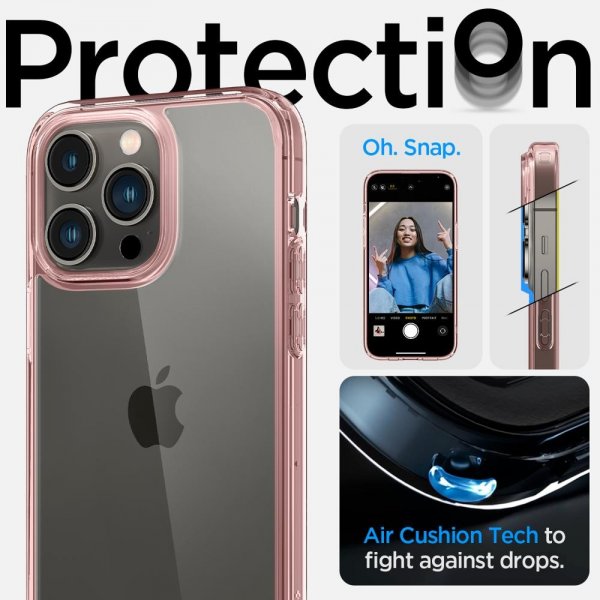 Spigen iPhone 14 Pro Max Suojakuori Ultra Hybrid Rose Crystal