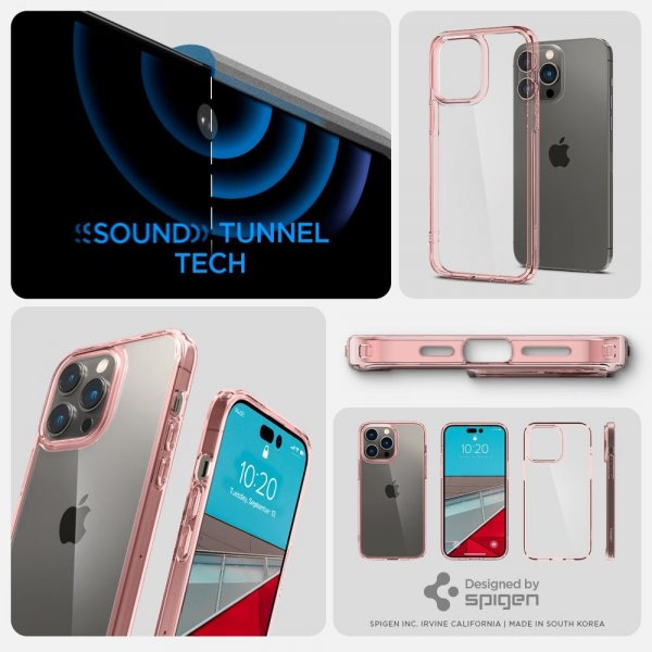 Spigen iPhone 14 Pro Max Suojakuori Ultra Hybrid Rose Crystal