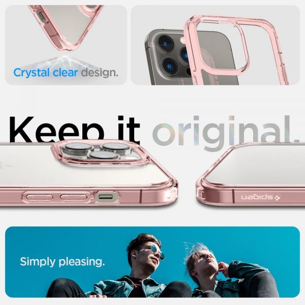 Spigen iPhone 14 Pro Max Suojakuori Ultra Hybrid Rose Crystal