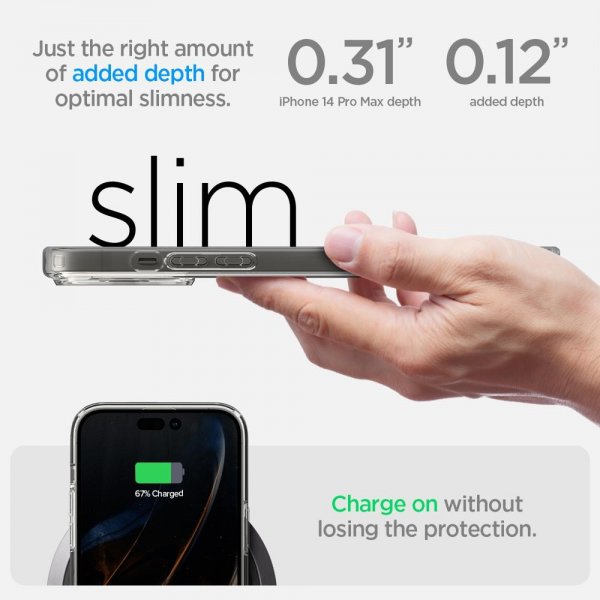 Spigen iPhone 14 Pro Max Ultra Hybrid S Crystal Clear -kuori