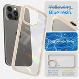 Spigen iPhone 14 Pro Max Ultra Hybrid -kuori, hiekanvärinen