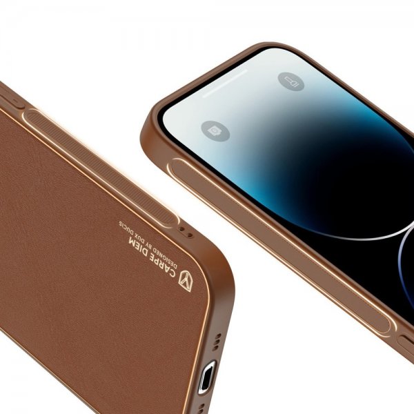 Dux Ducis iPhone 14 Pro Max Suojakuori YOLO Series, ruskea