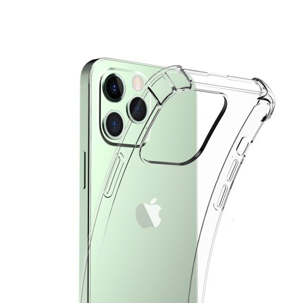 iPhone 14 Pro Max Kuori Vahvistetut Kulmat Läpinäkyvä