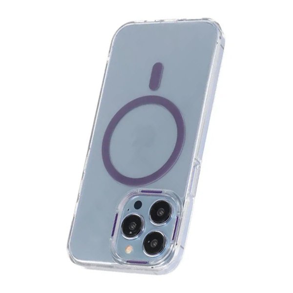 iPhone 14 Pro Max -kuori, TPU, MagSafe, violetti
