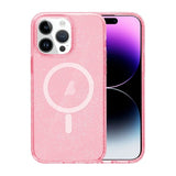 iPhone 14 Pro Kuori Glitter MagSafe Vaaleanpunainen
