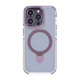 iPhone 14 Pro -suojakuori MagSafella, taitettava, jalustalla, violetti