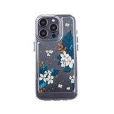 iPhone 14 Pro Kuori Kuosi Siniset Lehdet