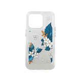 iPhone 14 Pro Kuori Kuosi Siniset Lehdet