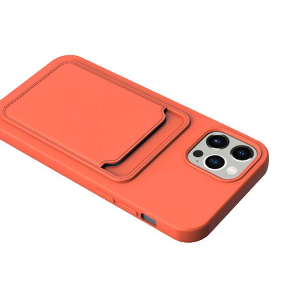 iPhone 14 Pro Kuoret Korttipidike Oranssi