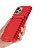 iPhone 14 Pro Kuoret Korttipidike Punainen