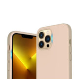 Rvelon iPhone 14 Pro -silikonikuori MagSafe, beige