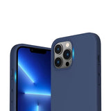 Rvelon iPhone 14 Pro Kuori Silikoni MagSafe Tummanharmaa