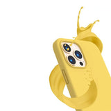 Rvelon iPhone 14 Pro Silikonikuori MagSafe Keltainen