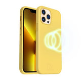 Rvelon iPhone 14 Pro Silikonikuori MagSafe Keltainen