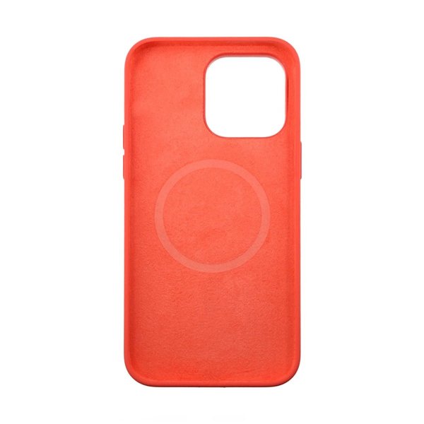 Rvelon iPhone 14 Pro -silikonikuori MagSafe, pinkki