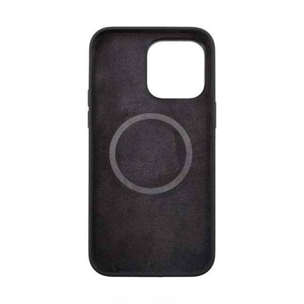 Rvelon iPhone 14 Pro Silikonkuori MagSafe Musta