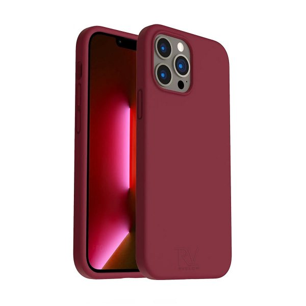 Rvelon iPhone 14 Pro Silikonikuori Punainen