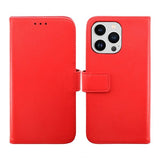 Rvelon iPhone 14 Pro Kotelo Aitoa nahkaa Korttipaikka Punainen
