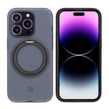 Rvelon iPhone 14 Pro -suojakuori, jossa pyörivä MagSafe-jalusta, musta