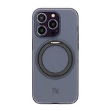 Rvelon iPhone 14 Pro -suojakuori, jossa pyörivä MagSafe-jalusta, musta