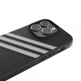 Adidas iPhone 14 Pro Kuori 3 Stripes Snap Case Musta Valkoinen