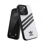 Adidas iPhone 14 Pro Kuoret 3 Stripes Snap Case Valkoinen Musta
