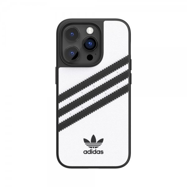 Adidas iPhone 14 Pro Kuoret 3 Stripes Snap Case Valkoinen Musta