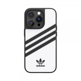 Adidas iPhone 14 Pro Kuoret 3 Stripes Snap Case Valkoinen Musta