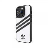Adidas iPhone 14 Pro Kuoret 3 Stripes Snap Case Valkoinen Musta