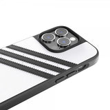 Adidas iPhone 14 Pro Kuoret 3 Stripes Snap Case Valkoinen Musta