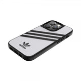 Adidas iPhone 14 Pro Kuoret 3 Stripes Snap Case Valkoinen Musta