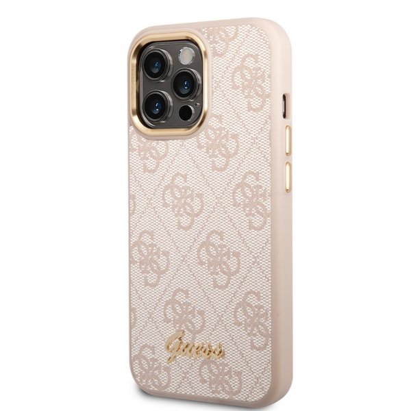 Guess iPhone 14 Pro Kuoret 4G Logo Rosa