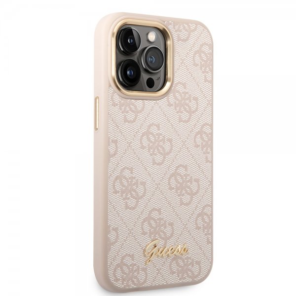 Guess iPhone 14 Pro Kuoret 4G Logo Rosa
