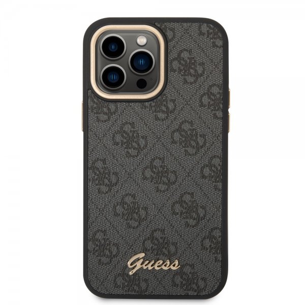 Guess iPhone 14 Pro kuori 4G Logo Musta