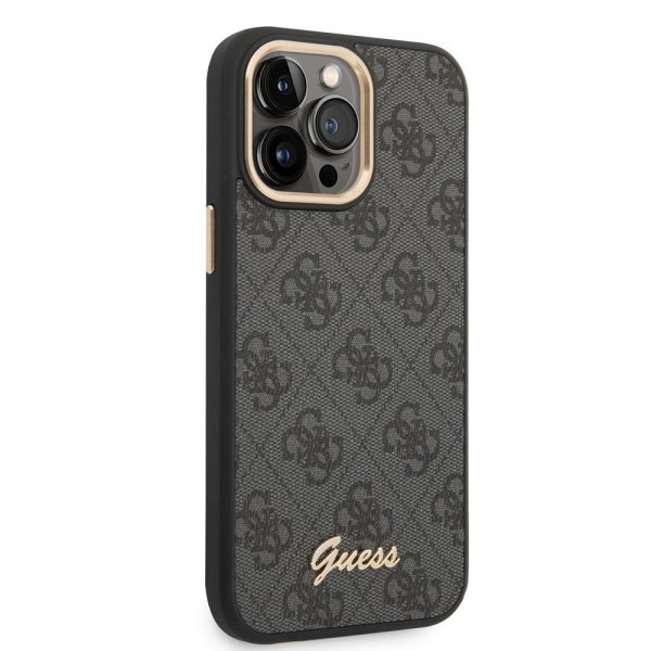 Guess iPhone 14 Pro kuori 4G Logo Musta