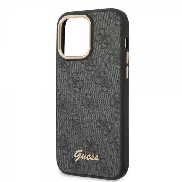 Guess iPhone 14 Pro kuori 4G Logo Musta