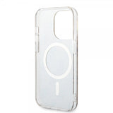 Guess iPhone 14 Pro -kuoret 4G Pattern MagSafe, ruskea