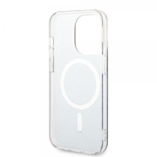 Guess iPhone 14 Pro Kuori 4G Pattern MagSafe Musta