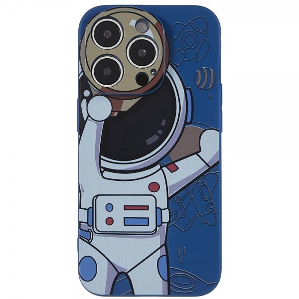 iPhone 14 Pro -kuoret astronautti, sininen/harmaa