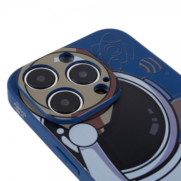 iPhone 14 Pro -kuoret astronautti, sininen/harmaa