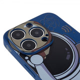 iPhone 14 Pro -kuoret astronautti, sininen/harmaa