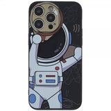iPhone 14 Pro -kuoret Astronautti Musta Harmaa