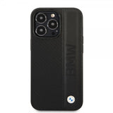 BMW iPhone 14 Pro Kuoret Big Logo Stripe Musta