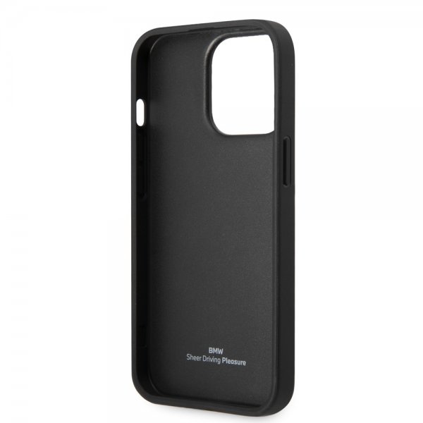 BMW iPhone 14 Pro Kuoret Big Logo Stripe Musta