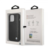 BMW iPhone 14 Pro Kuoret Big Logo Stripe Musta